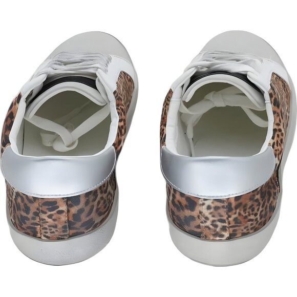 INC International Concepts Damon Cheetah Sneaker White/Brown Men's US 8 - Picture 3 of 6